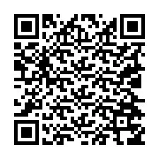 Kode QR untuk nomor Telepon +19024756368