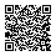 QR-Code für Telefonnummer +19025749675