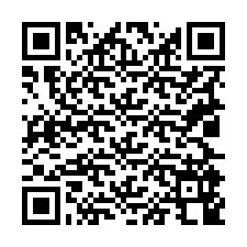 Código QR para número de telefone +19025948621