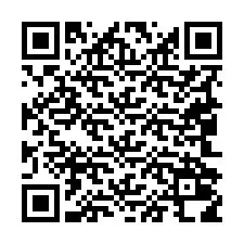 QR-koodi puhelinnumerolle +19042018616