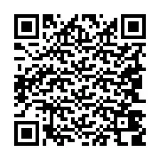 Código QR para número de telefone +19043408976