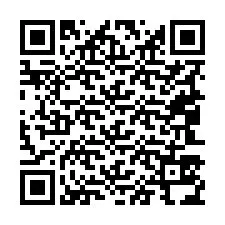 Código QR para número de telefone +19043534853