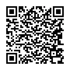 Código QR para número de teléfono +19043538556