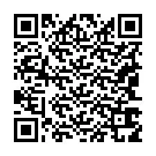 Código QR para número de teléfono +19043619865