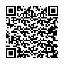 Código QR para número de teléfono +19043647627