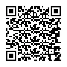 Código QR para número de teléfono +19043754843