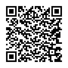 Codice QR per il numero di telefono +19043756019