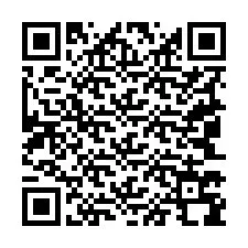 Código QR para número de telefone +19043798434