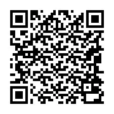 QR kód a telefonszámhoz +19044030955