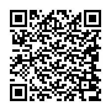 QR kód a telefonszámhoz +19044036082