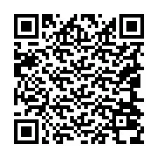 Código QR para número de telefone +19044038309