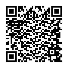 Código QR para número de teléfono +19044047936