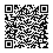 QR kód a telefonszámhoz +19044334066