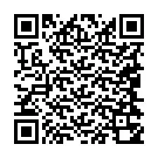 QR kód a telefonszámhoz +19044350166