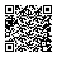 QR kód a telefonszámhoz +19044350949