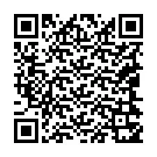 QR код за телефонен номер +19044351019