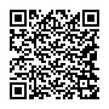 Codice QR per il numero di telefono +19044351475