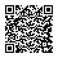 Código QR para número de teléfono +19044351625