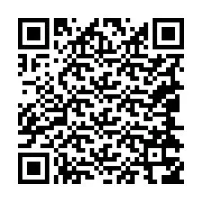 Código QR para número de teléfono +19044356989