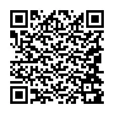 QR-код для номера телефона +19044381774