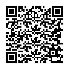 電話番号のQRコード +19045670438