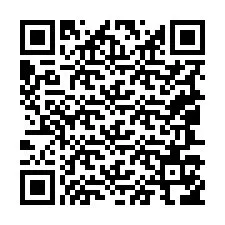 Código QR para número de telefone +19047156559