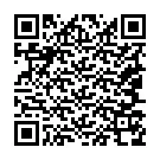 Codice QR per il numero di telefono +19047178339