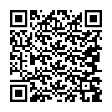 QR kód a telefonszámhoz +19047289133