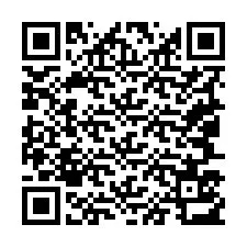 Código QR para número de teléfono +19047513539