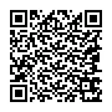 QR-код для номера телефона +19047671488