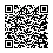 Codice QR per il numero di telefono +19074289708