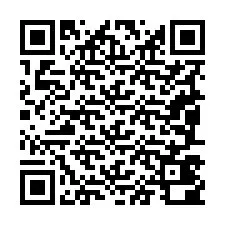 Código QR para número de teléfono +19087400135