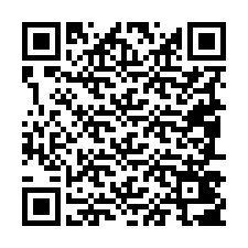 Código QR para número de telefone +19087407693