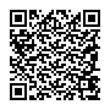 Código QR para número de teléfono +19087477360