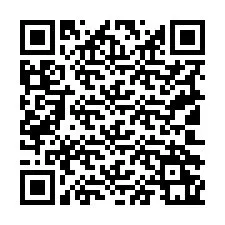 Código QR para número de teléfono +19102261610