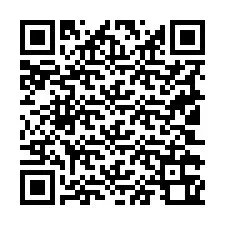 Código QR para número de teléfono +19102360862