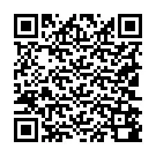 Código QR para número de teléfono +19102580076