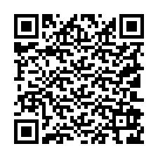 Código QR para número de telefone +19102926858