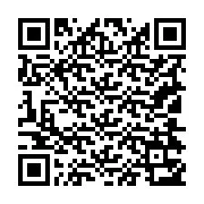 Código QR para número de teléfono +19104353485