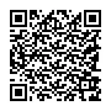 QR kód a telefonszámhoz +19183926398