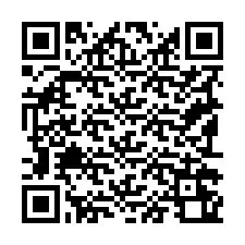 Codice QR per il numero di telefono +19192260891