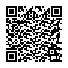 Código QR para número de telefone +19192263711