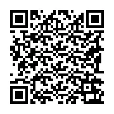 QR-Code für Telefonnummer +19192263826