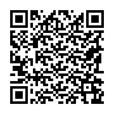 QR-koodi puhelinnumerolle +19192266157