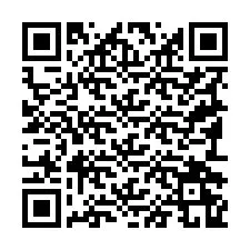 Codice QR per il numero di telefono +19192269708