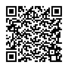 QR kód a telefonszámhoz +19192560562