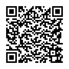 QR-Code für Telefonnummer +19192562892