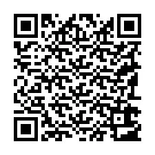 QR kód a telefonszámhoz +19192603854