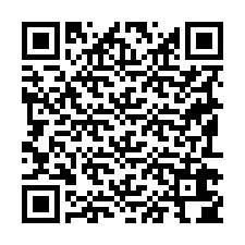 QR-koodi puhelinnumerolle +19192604852