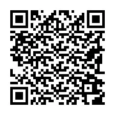 QR-koodi puhelinnumerolle +19192606337